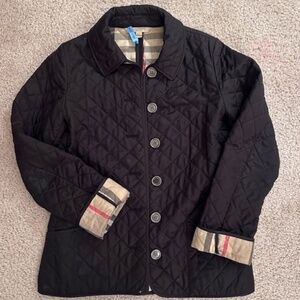 Burberry Brit Black Quilted Jacket Size Small